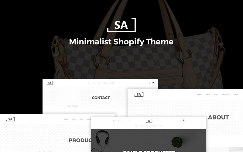 минималистская тема shopify