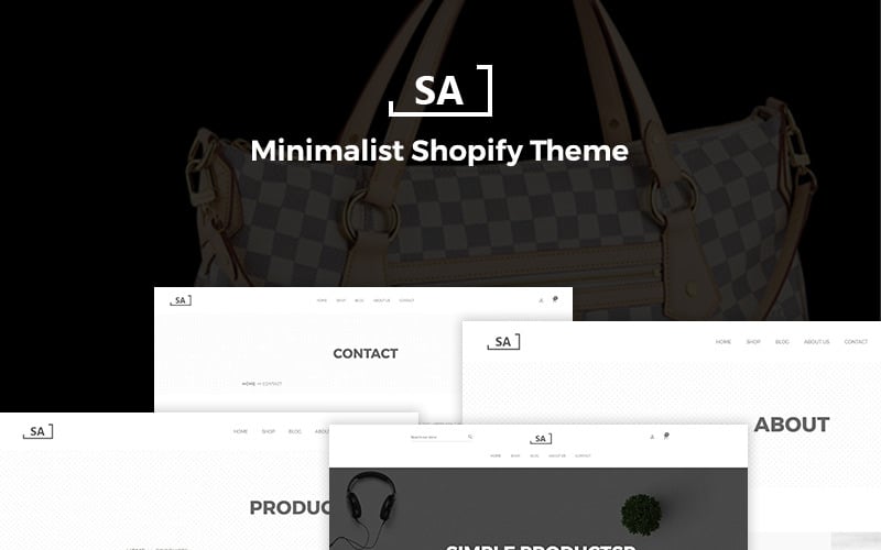 Sa - Minimalistisches Shopify-Thema