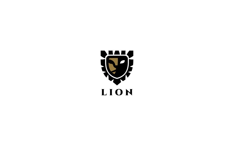 Download Шаблон логотипа "Secure Lion Logo Template" / Secure Lion Logo Template - Шаблон логотипа на тему графика secure security shield lion head it technologies tech technology agency animal safe guard logo iconic negativespace brand web cat cute,head,king,lion,marketing,power,powerpoint,sport,strength