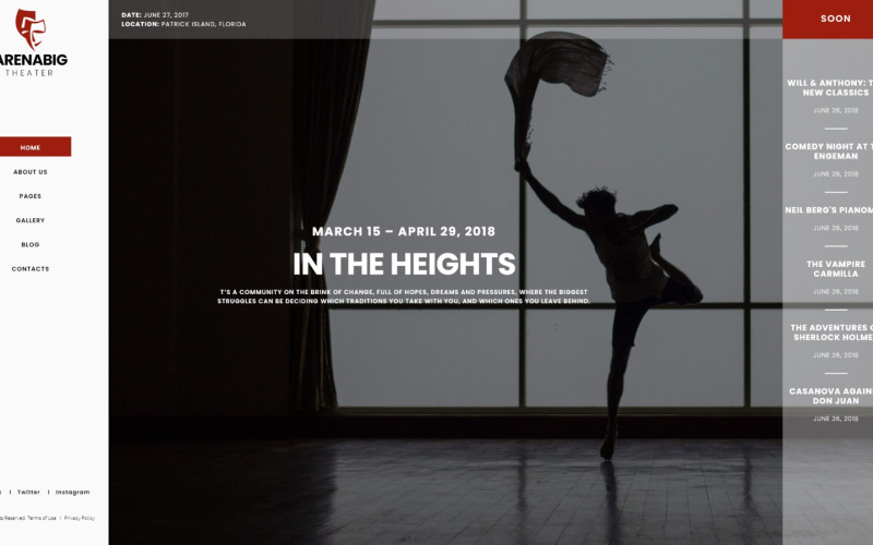 шаблон joomla для театра и оперы