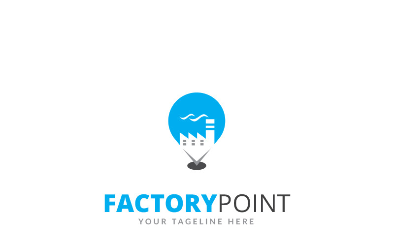 Download Шаблон логотипа "Factory Point - Logo Template" / Factory Point - Logo Template - Шаблон логотипа на тему графика agency brand branding business cloud storage color colorful company corporate creative file files host service hosting identity rainbow share solutions