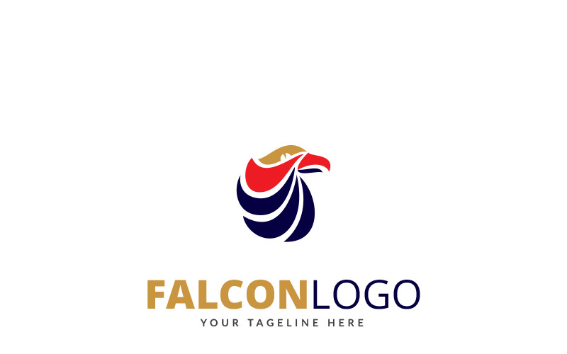 Download Шаблон логотипа "Falcon Brand Logo Template" / Falcon Brand Logo Template - Шаблон логотипа на тему графика bird black bold brand bussines clean company eagle falcon logo falcons fast fly flying head keen modern sharp simple speed