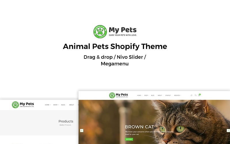 I miei animali domestici - Tema Shopify per animali domestici