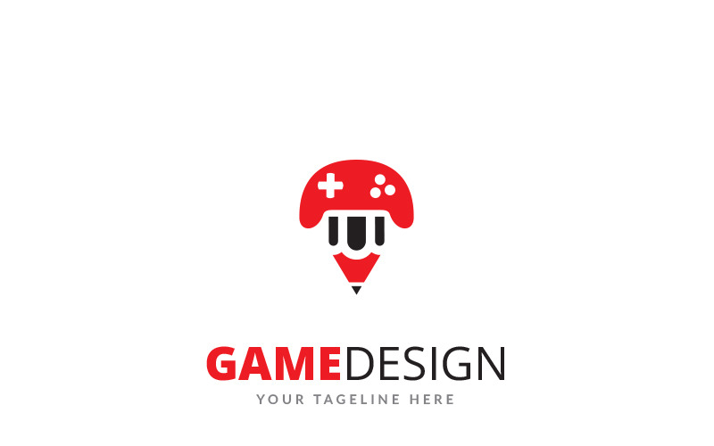 Ігровий дизайн логотипу шаблон