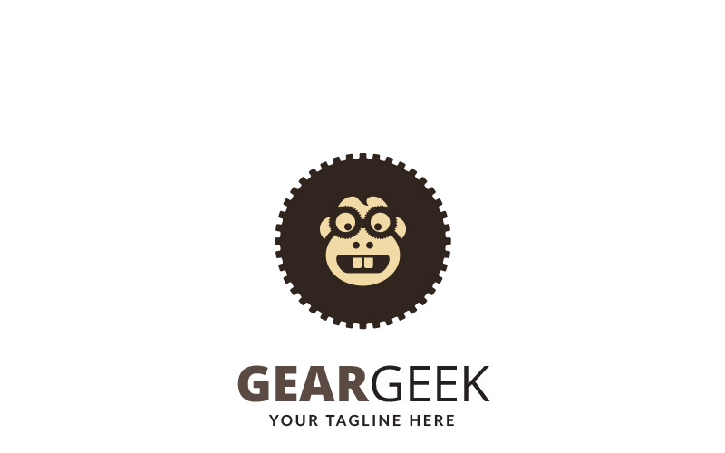 Modèle de logo Gear Geek