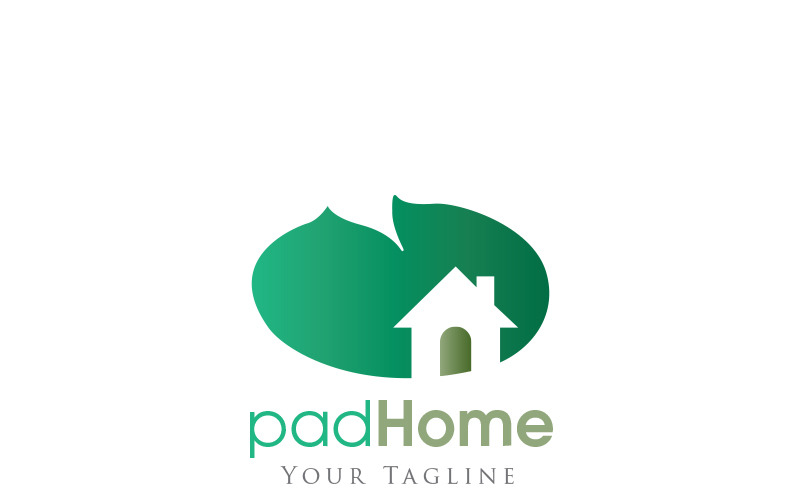 Download Шаблон логотипа "Pad Home Logo Template" / Pad Home Logo Template - Шаблон логотипа на тему графика alarm bell building construction home safety secure security house housing key lock pad padlock protect protection safe shield software system