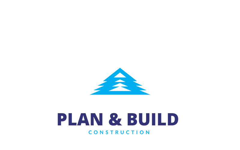 Download Шаблон логотипа "Plan & Build Logo Template" / Plan & Build Logo Template - Шаблон логотипа на тему графика brain business communication creative data education human idea innovation it learn learning logo man marketing network people plan planning school
