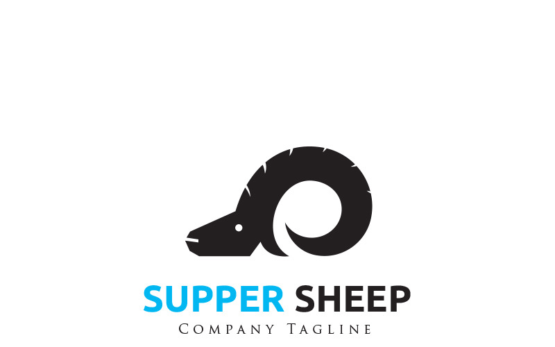 Plantilla de logotipo de Supper Sheep