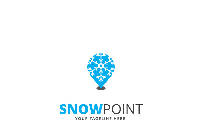 Download Шаблон логотипа "Snow Point Logo Template" / Snow Point Logo Template - Шаблон логотипа на тему графика blue business cold community computer cooler cooling creative design frozen locator logo media nature pin pinpoint service smart snow removal