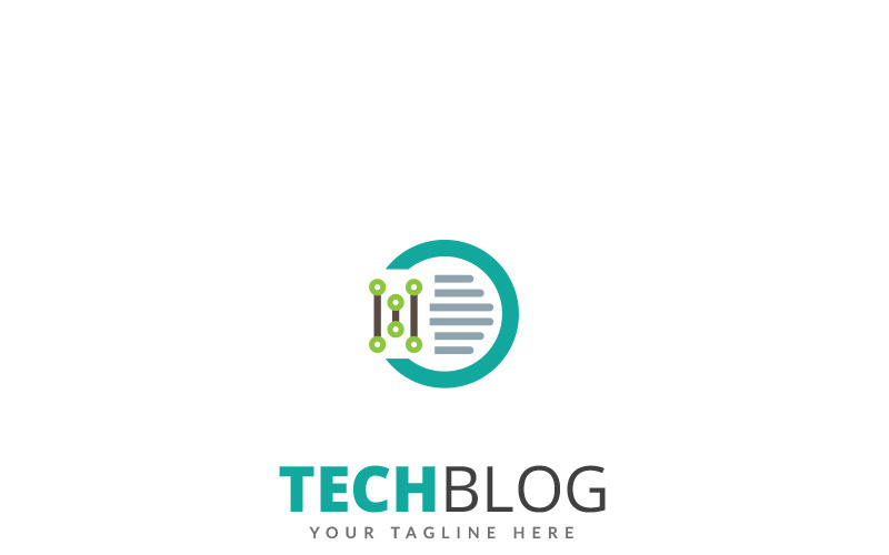 Techblog Transparent Logo Tech Blog Logo Şablonu #70236 - TemplateMonster