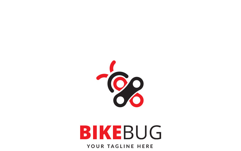 Download Шаблон логотипа "Bike Bug - Logo Template" / Bike Bug - Logo Template - Шаблон логотипа на тему графика animals bug comfort eco environment flora florist fund furniture healing health home hotel insect lady bird ladybird ladybug leaf life