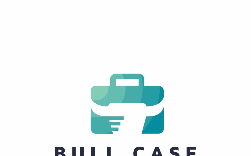 Download Шаблон логотипа "Bull Case Work Logo Template" / Bull Case Work Logo Template - Шаблон логотипа на тему графика agency blog boss business man company corporate employee finder identity job logo portfolio print professional recruitment suit bull template tie