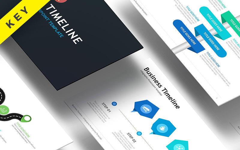 Business Timeline - - Keynote-Vorlage