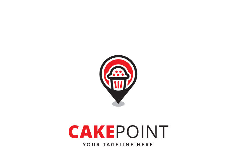 Download Шаблон логотипа "Cake Point - Logo Template" / Cake Point - Logo Template - Шаблон логотипа на тему графика cake point bakery business cafe shop logo cakes chocolate company cookie cream creative cute dessert food muffin muffins pie pink