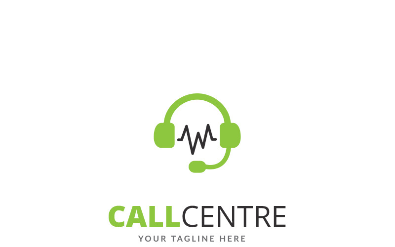 Centro de llamadas - Plantilla de logotipo