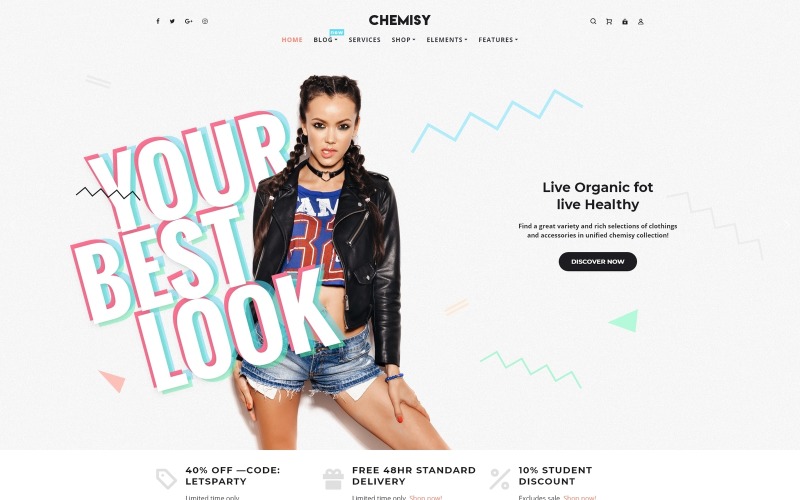 Chemisy - Kleidung Elementor WooCommerce Theme