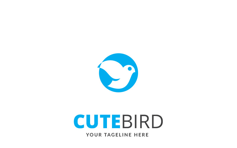 Download Шаблон логотипа "Cute Bird Logo Template" / Cute Bird Logo Template - Шаблон логотипа на тему графика agency animal apparel art baby store bird birdy business brand clothing cute decor design studio eco products fancy friendly fun