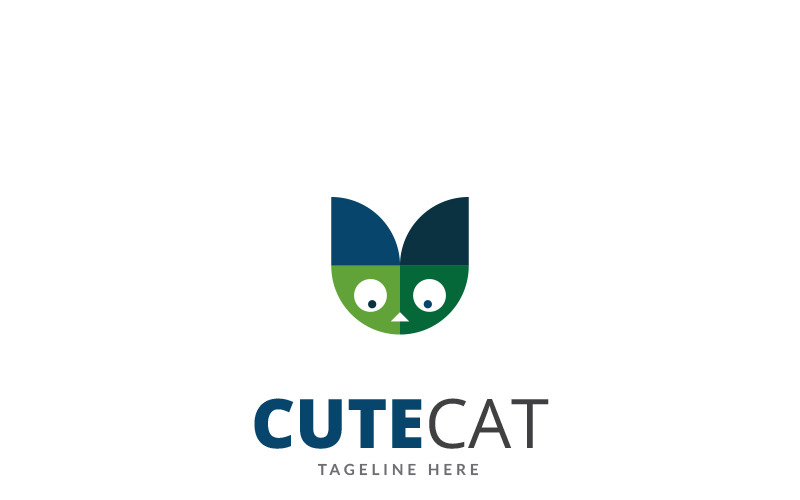 Download Шаблон логотипа "Cute Cat Design Logo Template" / Cute Cat Design Logo Template - Шаблон логотипа на тему графика animal brand branding cat clean company logo corporate creative dog icon identity symbol template logos modern pet animals professional simple