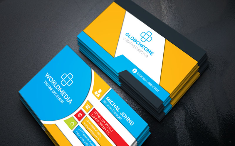 Download Фирменный стиль "Dark Color Business Card - Corporate Identity Template" / Dark Color Business Card - Corporate Identity Template - Фирменный стиль на тему графика black business casual dark gray designer elegant formal horizontal modern personal print professional sleek stylish web