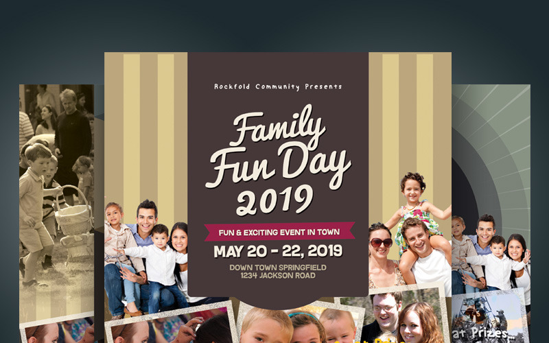 Download Фирменный стиль "Family Fun Day Flyer Vol.03 - Corporate Identity Template" / Family Fun Day Flyer Vol.03 - Corporate Identity Template - Фирменный стиль на тему графика activity ad advert autumn boys girls camp children community day easter event fair family flyer fun holiday kids summer school