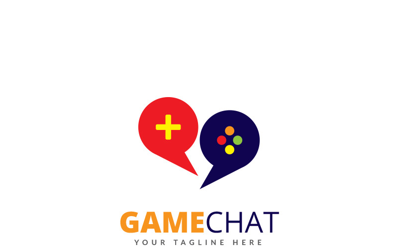 Download Шаблон логотипа "Game Chat Logo Template" / Game Chat Logo Template - Шаблон логотипа на тему графика call center communications computer contact corporate customer service face geek headphones headset help helpdesk human head information laptop microphone office