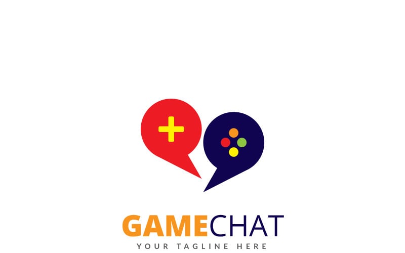 Game Chat Logo Template Templatemonster
