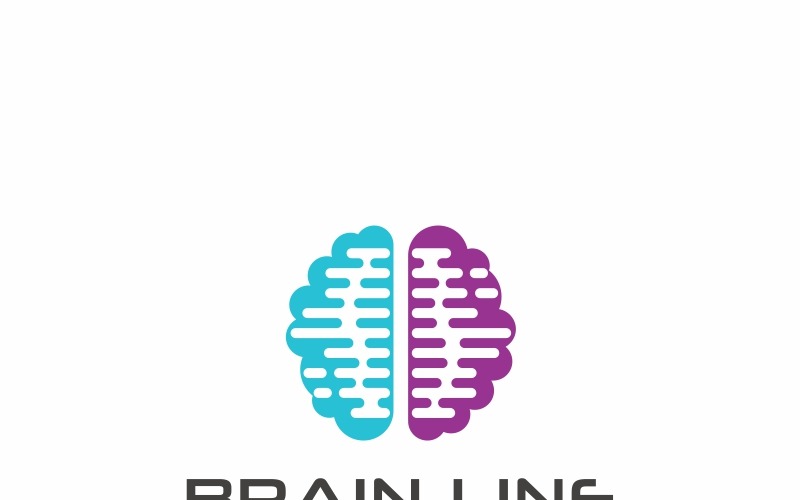 Hersenen Logo sjabloon