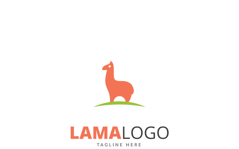 Lama Design Logo Vorlage