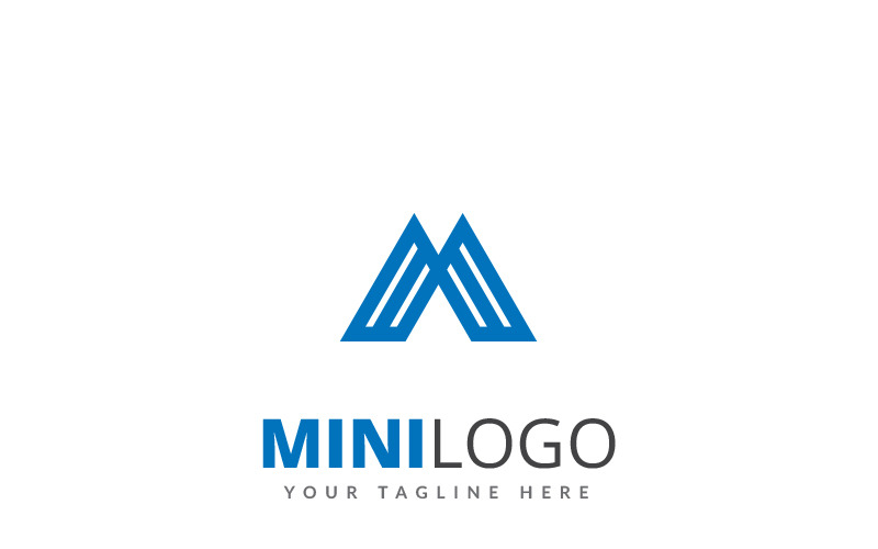 Міні-букви логотип шаблон