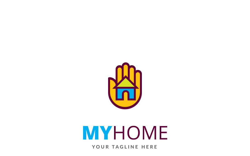 Download Шаблон логотипа "My Home Logo Template" / My Home Logo Template - Шаблон логотипа на тему графика agri agricultural agriculture art arts bio business cereal crop crops cultivation design eco ecology farm farmer farming field food grain