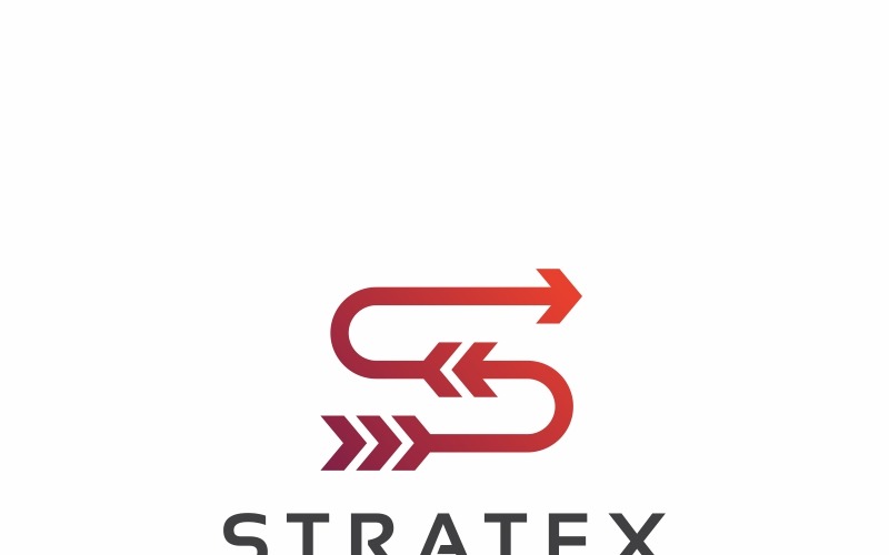 Download Шаблон логотипа "Stratex Logo Template" / Stratex Logo Template - Шаблон логотипа на тему графика arrow business clean consultant corporate marketing modern professional s letter seo service social website app bank brand consulting creative estate