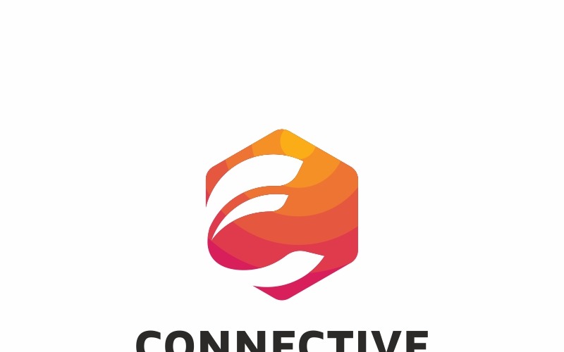 Download Шаблон логотипа "Connective - C Letter Logo Template" / Connective - C Letter Logo Template - Шаблон логотипа на тему графика brand c letter logo center central circle circular cluster colorful concentration core corporate creation creative creativity creator digital global identity