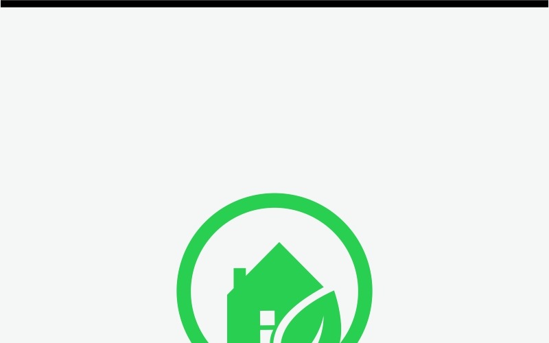 Eco Home Logo šablona