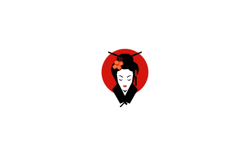 Download Шаблон логотипа "Geisha Logo Template" / Geisha Logo Template - Шаблон логотипа на тему графика asian cartoon chibi geisha girl illustrator japan logo red sushi vector anime character computer games japanese restaurant kimono media rolls,art,asia,bird,bravery,chibi,creative,food,forum,g