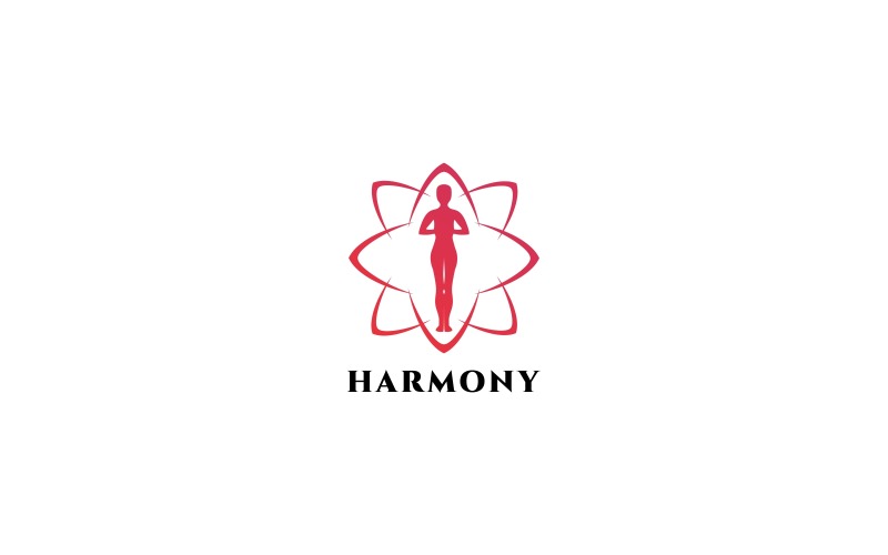 Download Шаблон логотипа "Harmony Logo Template" / Harmony Logo Template - Шаблон логотипа на тему графика meditation nirvana action brand branding business club company dance dancing eurhythmics fitness fitness club group gym gymnastics human iconic identity,aesthetic,business,card,dynamic,ecohea