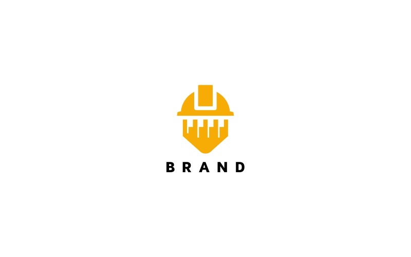 Modèle de logo de construction