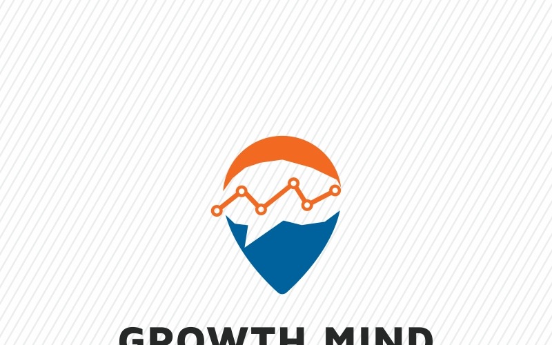 Modelo de logotipo do Growth Mind