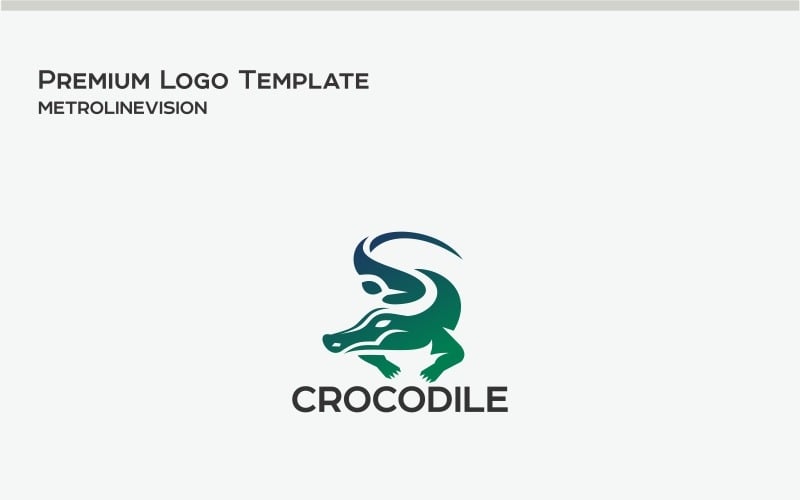 Szablon Logo krokodyla
