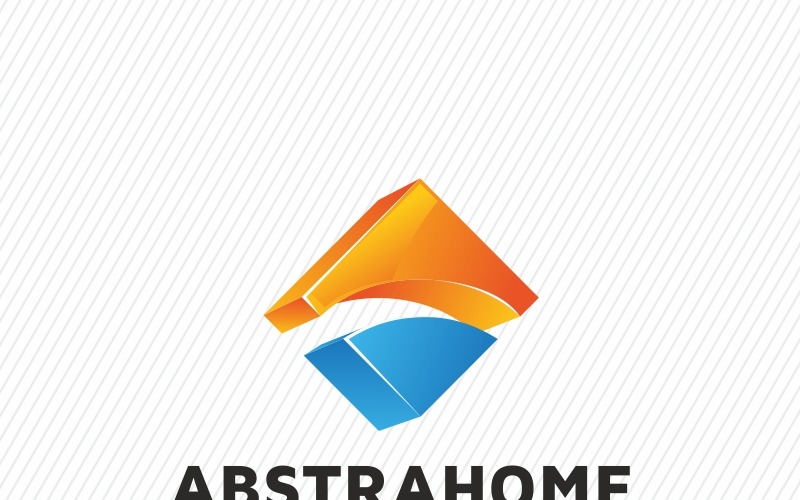 Download Шаблон логотипа "Abstract Home Logo Template" / Abstract Home Logo Template - Шаблон логотипа на тему графика abstract logo brand branding company construction corporate cosntruction home house identity logotype real estate