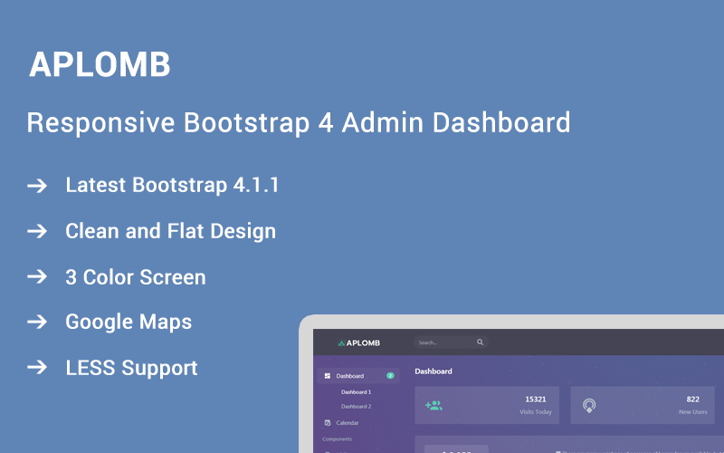 Aplomb - Responsieve Bootstrap 4-beheerderssjabloon