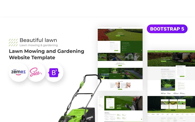 Garden Design Responsive Website Template - TemplateMonster