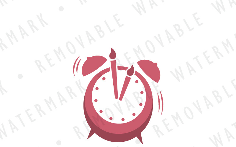 Download Шаблон логотипа "Celebration Alarm Clock Logo Template" / Celebration Alarm Clock Logo Template - Шаблон логотипа на тему графика alarm sweet birthday gift clock time wish date event celebration confectionery bakery logo design template food eat wedding cake cooking