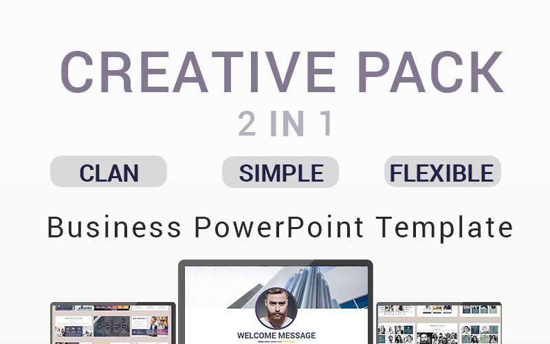 Creative Pack - шаблон PowerPoint 2 в 1