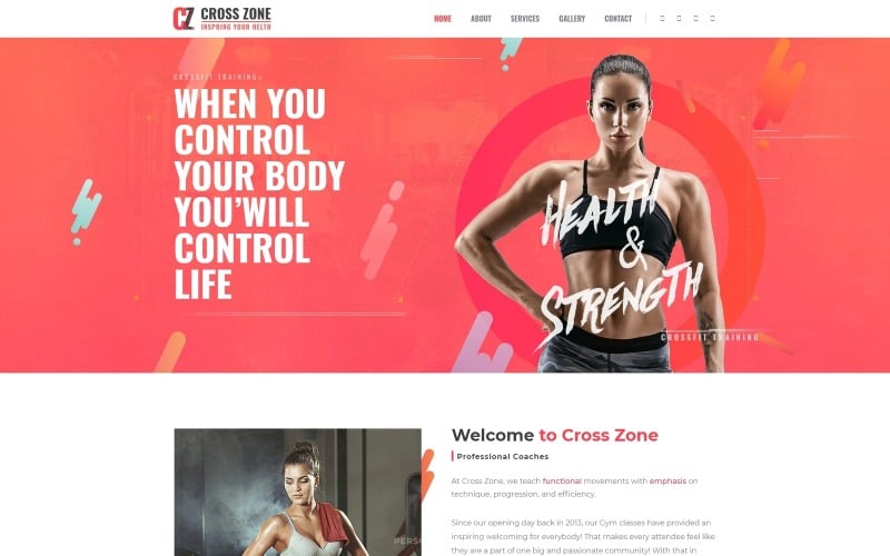 Cross Zone - Crossfit Studio WordPress Elementor Theme