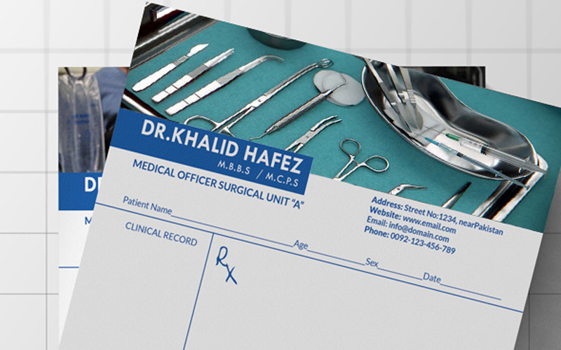 Läkare / sjukhus brevpapper - mall för företagsidentitet