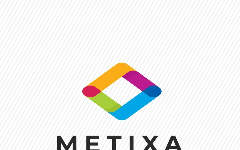 Metixa Kare Logo Şablonu