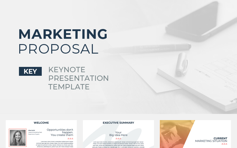 Presentazione della proposta di marketing - Modello di keynote
