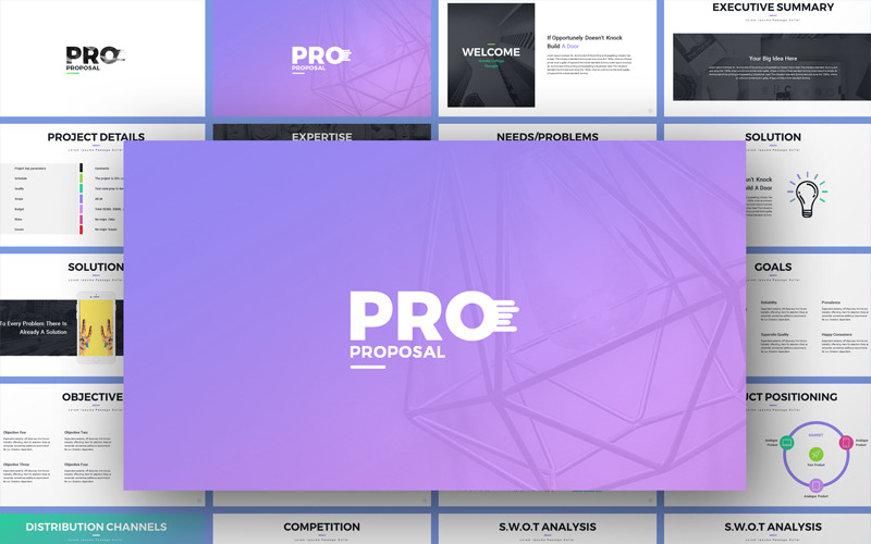 Pro-Project Proposal PowerPoint模板