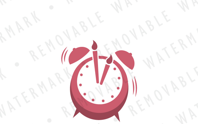 Святкування будильник логотип шаблон