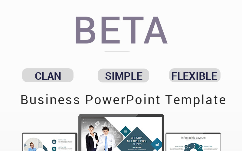 Beta - Yaratıcı PowerPoint şablonu